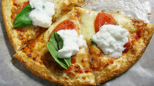 ピザ×プレーンヨーグルト