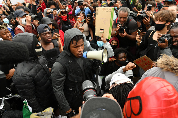 ジョン・ボイエガ Black Lives Matter Movement Inspires Protest In London　Photo by Justin Setterfield/Getty Images