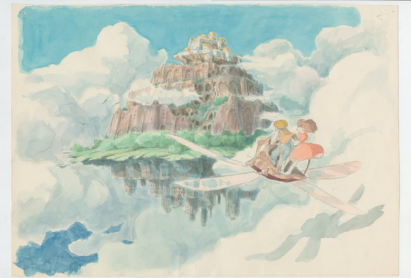 『宮崎駿展』イメージ画『天空の城ラピュタ』(1986)イメージボード宮崎駿（C） 1986 Studio Ghibli