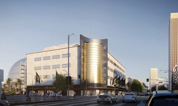 Academy Museum of Motion Pictures,Exterior Rendering （C）Renzo Piano BuildingWorkshop/（C）Academy MuseumFoundation/Image from L’Autre Image