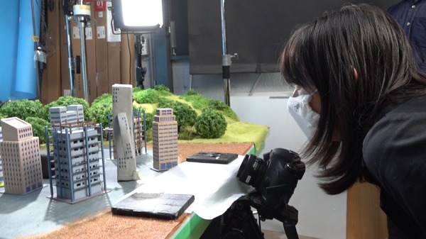 撮影風景「オイラはビル群」