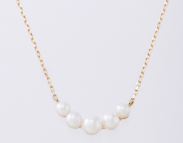 ete　K10YG レイヤーパールネックレス　22,000円