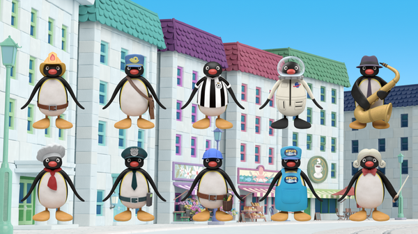 「ピングー展」職業ピングーの3DCG映像(C)2021 JOKER