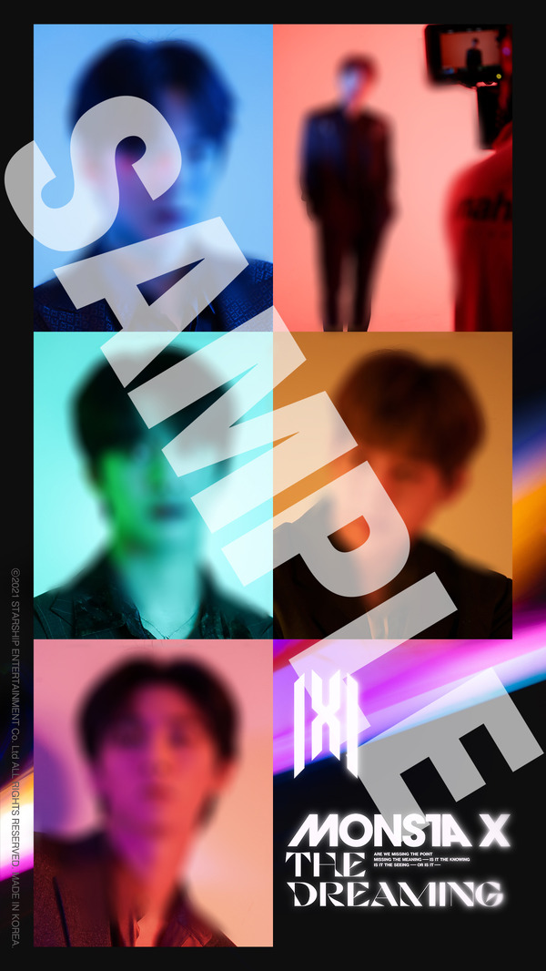 『MONSTA X：THE DREAMING』オリジナルスマホ壁紙（C）2021 STARSHIP ENTERTAINMENT Co. Ltd ALL RIGHTS RESERVED. MADE IN KOREA