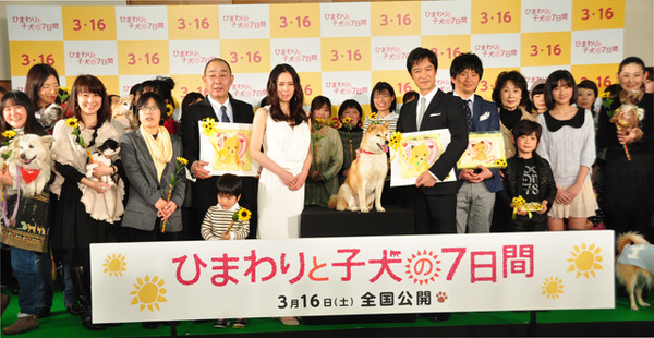 『ひまわりと子犬の7日間』完成記者会見