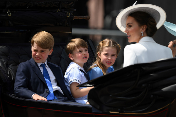 キャサリン妃＆ジョージ王子＆シャーロット王女＆ルイ王子 Photo by Daniel Leal - WPA Pool/Getty Images