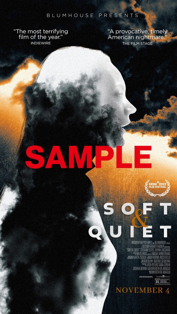 『ソフト／クワイエット』ムビチケ特典スマホ用壁紙　© 2022 BLUMHOUSE PRODUCTIONS, LLC.  All Rights Reserved.