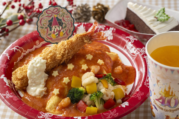 大きなエビフライが乗ったオムライスでホリデー気分！TDLグランマ・サラのキッチンのスペシャルセット