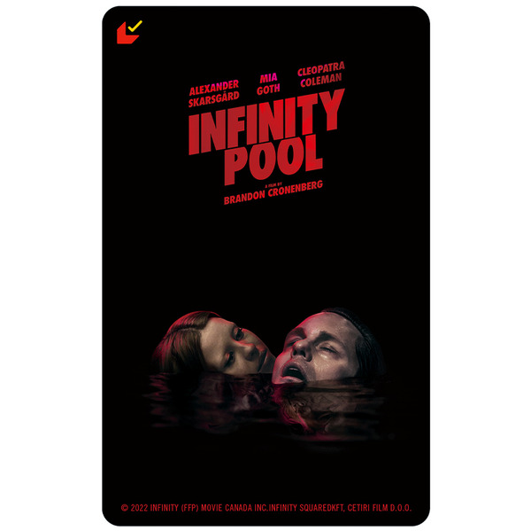 『インフィニティ・プール』ムビチケ　© 2022 Infinity (FFP) Movie Canada Inc., Infinity Squared KFT, Cetiri Film d.o.o. All Rights Reserved.