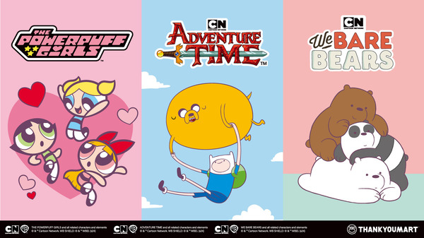 「サンキューマート」で「パワパフ」「アドベンチャー・タイム」コラボ雑貨発売！ 先行予約受付開始