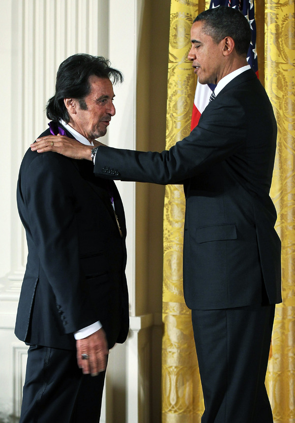 アル・パチーノ＆オバマ大統領 -(C) Getty Images
