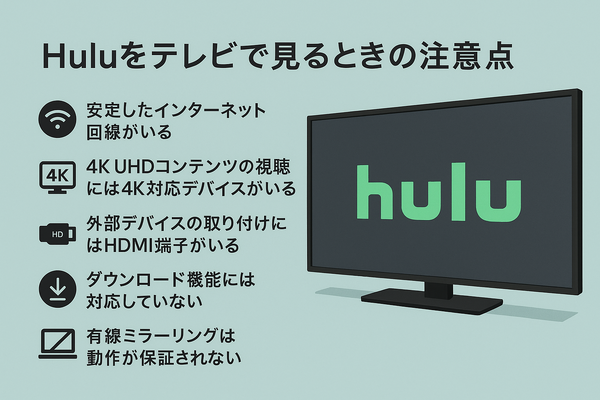 Huluをテレビで見る方法！対応終了テレビや見れない時の対処法も紹介