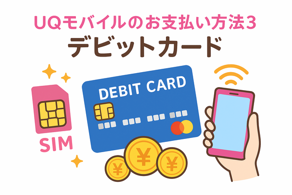 UQモバイルは口座振替できる？デビットカードなどのお支払い方法まとめ