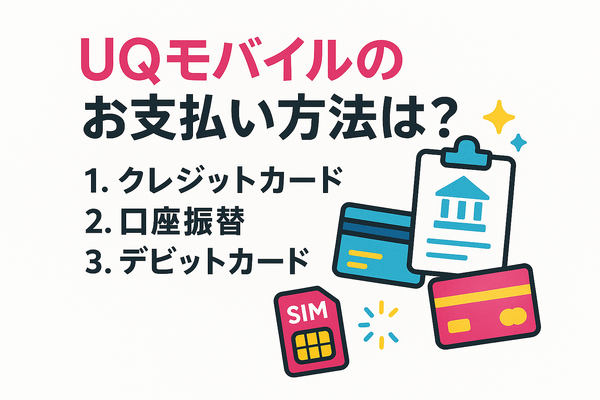 UQモバイルは口座振替できる？デビットカードなどのお支払い方法まとめ