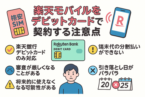 楽天モバイルはクレジットカードなしでも契約できる？端末の申し込みは？
