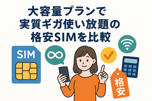 ギガ使いたい放題はどこがいい？おすすめの格安SIM17選を比較！