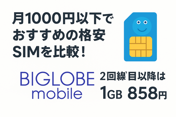 月1000円以下でおすすめの格安SIM16選を比較！