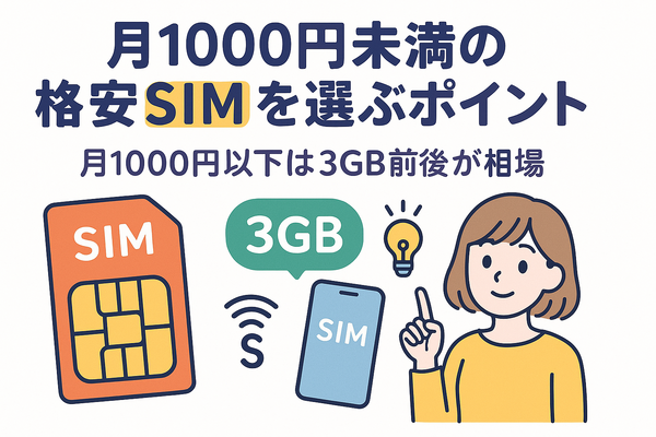 月1000円以下でおすすめの格安SIM16選を比較！
