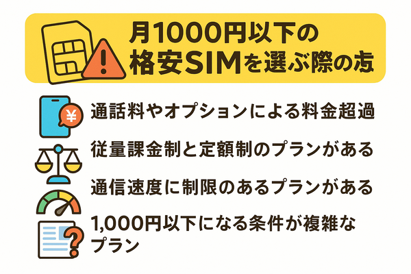 月1000円以下でおすすめの格安SIM16選を比較！