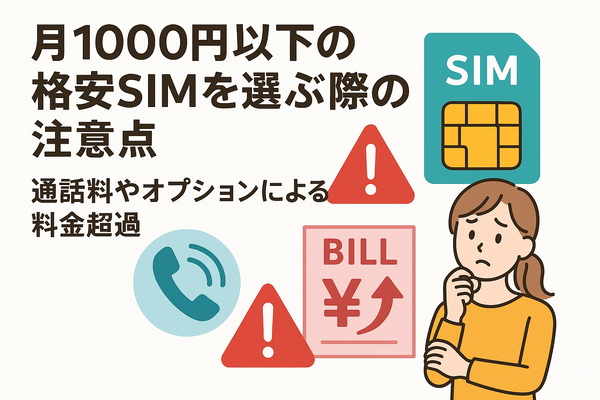 月1000円以下でおすすめの格安SIM16選を比較！