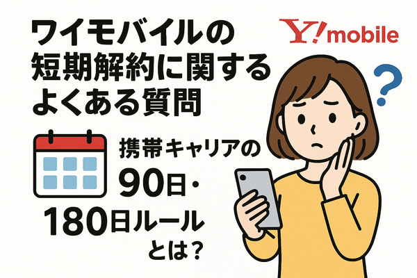 ワイモバイルはすぐに短期解約するとブラックリスト？90日・180日ルールとは？