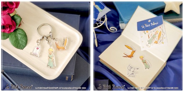 ［左］3連アクリルキーホルダー　935円（税込）［右］ステッカーセット　825円（税込）