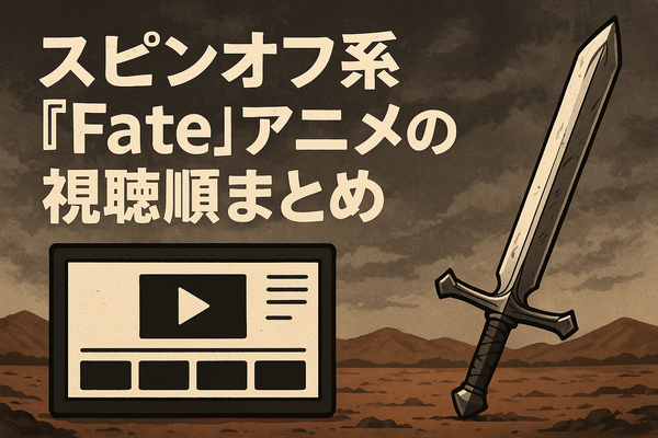 【初心者必見】Fateシリーズを見る順番を徹底解説！おすすめ視聴順と迷った時のポイント