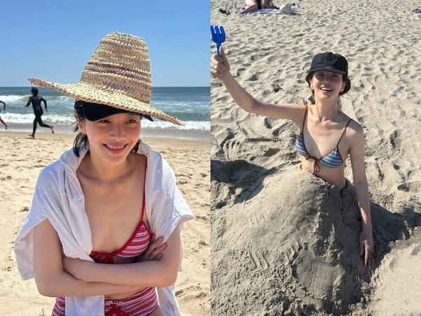 『イカゲーム』女優パク・ギュヨンが夏を満喫！華奢なスタイルに目が釘付け【PHOTO】