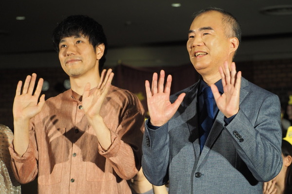 松山ケンイチ、野口聡一／『星つなぎのエリオ』大学生限定トークイベント