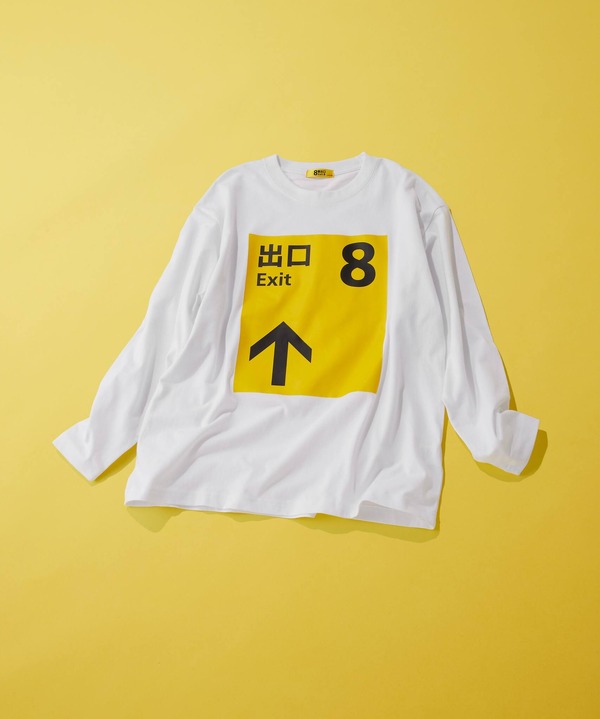 コラボロンT ￥3,990（税込）／『8番出口』 × and ST アパレルコラボ