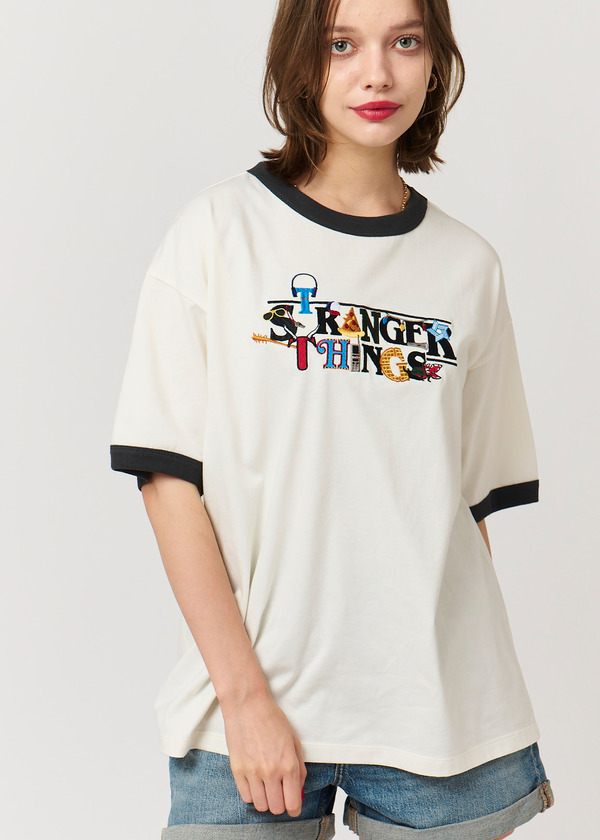 ビッグシルエットトリムTシャツ ¥4,500