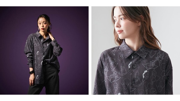 ユニセックスフェイスプリントシャツ「ヴィランズ」6,990円（税込）