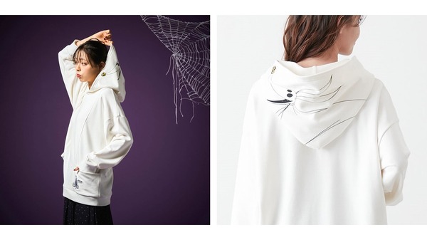 蓄光プリントパーカ「ナイトメアー・ビフォア・クリスマス／ゼロ」5,990円（税込）