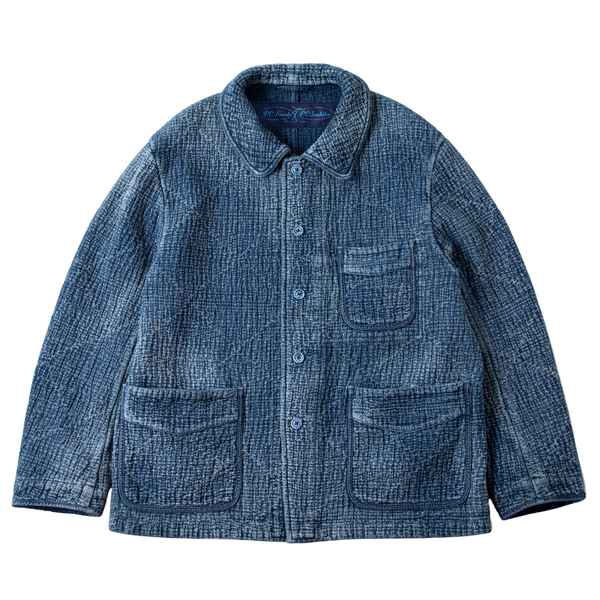 SASHIKO FRENCH JACKET / COLOR : OLD BLUE / ¥198,000
