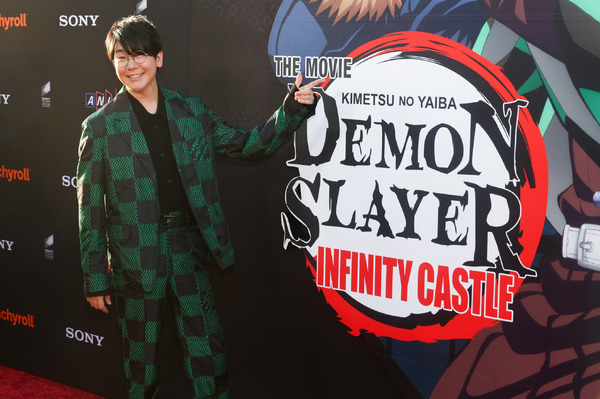 花江夏樹『劇場版「鬼滅の刃」無限城編 第一章 猗窩座再来』のロサンゼルスプレミアPhoto by Kayla Oaddams/FilmMagic