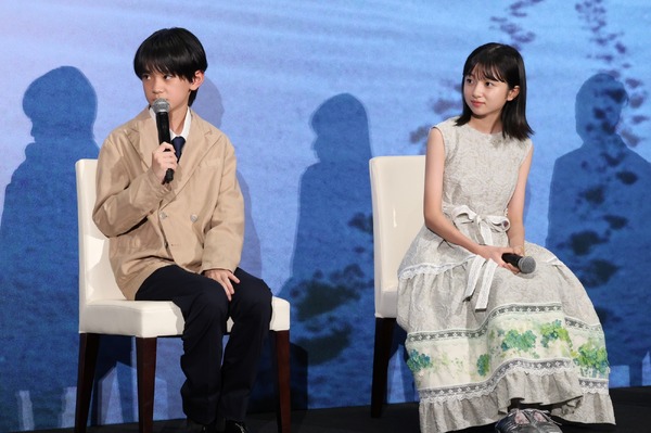 上田悠斗、白山乃愛『秒速5センチメートル』完成披露試写会舞台挨拶