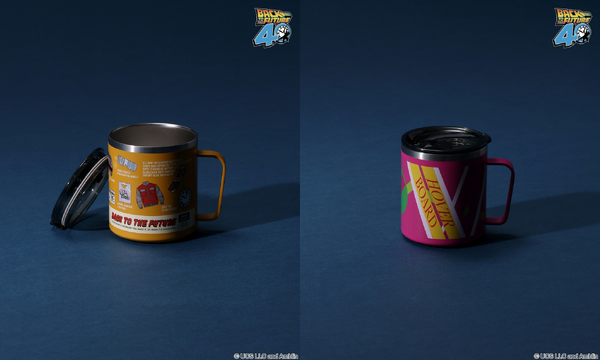 フタ付きステンレスマグ 2,420円（税込）カラー展開：総柄 / ピンク