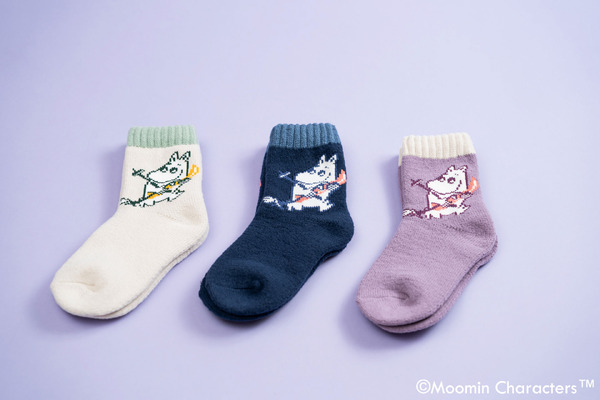 ホームソックス（ブラック/ベージュ/パープル）