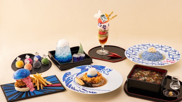 テーマカフェ「北斎食堂」のメニュー