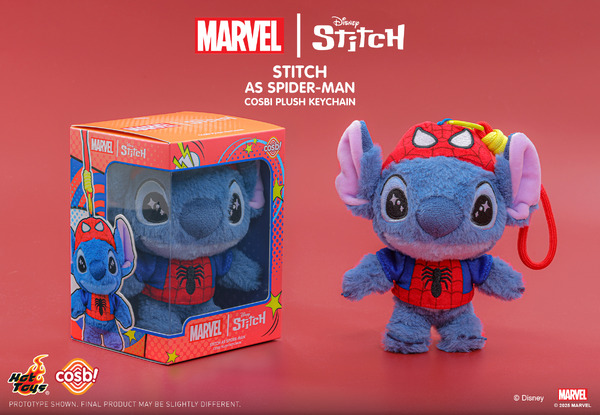 【ホットトイズ・ZAKKA】コスビ・ぬいぐるみキーチェーン「マーベル｜スティッチ」