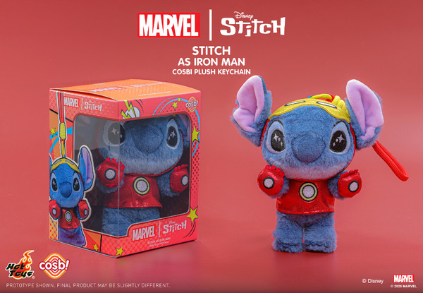 【ホットトイズ・ZAKKA】コスビ・ぬいぐるみキーチェーン「マーベル｜スティッチ」
