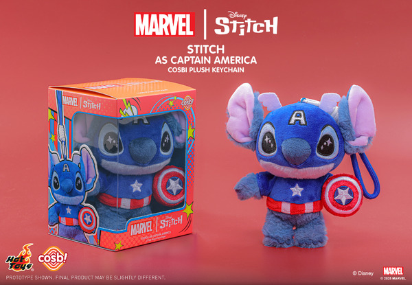 【ホットトイズ・ZAKKA】コスビ・ぬいぐるみキーチェーン「マーベル｜スティッチ」