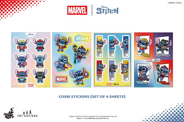 【ホットトイズ・ZAKKA】『マーベル｜スティッチ』コスビ・ステッカー