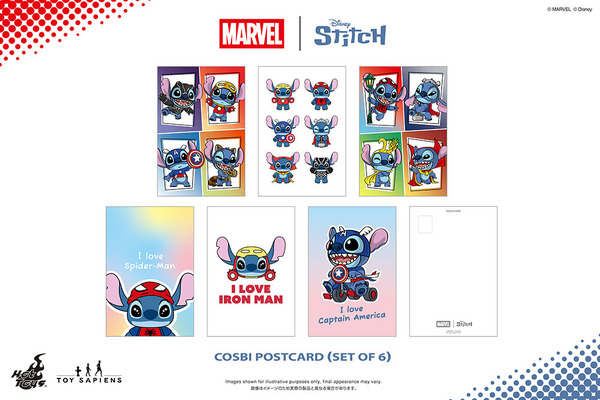 【ホットトイズ・ZAKKA】『マーベル｜スティッチ』コスビ・ポストカード
