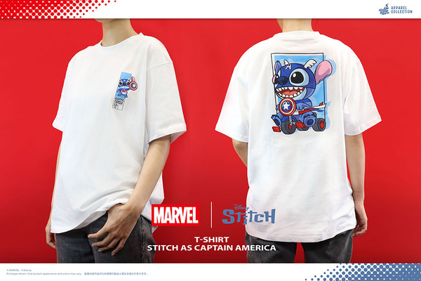 【ホットトイズ・アパレル】Ｔシャツ『マーベル｜スティッチ』
