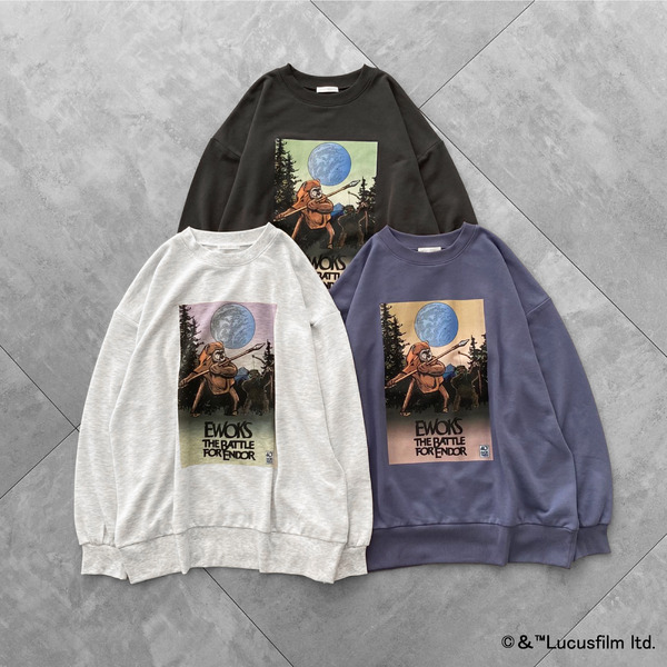 STARWARS/スウェット　カラー：キナリ/サックス/チャコール　￥5,390