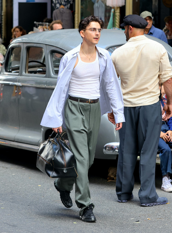 『Marty Supreme』撮影中のティモシー・シャラメ Photo by Jose Perez/Bauer-Griffin/GC Images