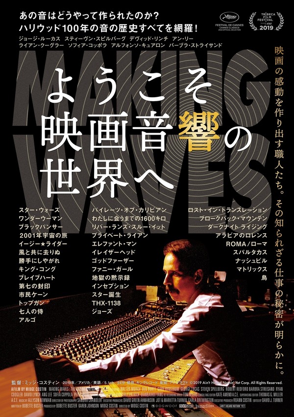 『ようこそ映画音響の世界へ』© 2019 Ain't Heard Nothin' Yet Corp.All Rights Reserved.