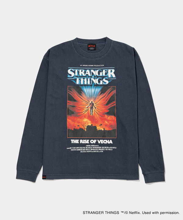 PIGMENT L/S TEE VECNA ￥11,000（税込）NAVY「VA | STRANGER THINGS HOUSE（ヴイエーストレンジャーシングスハウス）」