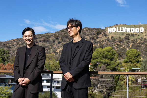 11/19ハリウッドサイン前　『国宝』©吉田修一／朝日新聞出版　©2025映画「国宝」製作委員会